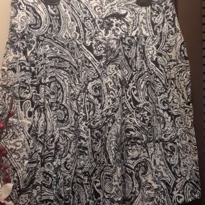 PAISLEY FLARE  PLEATED SKIRT